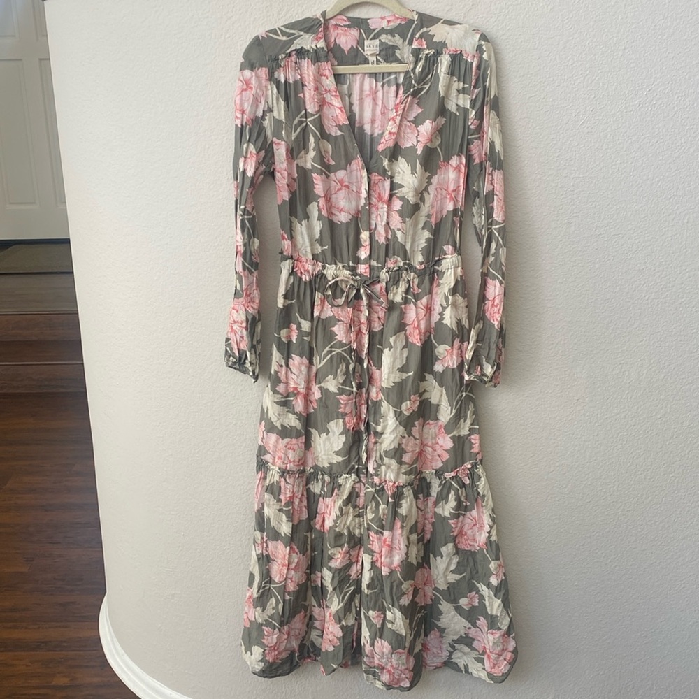 LA VIE REBECCA TAYLOR Floral Maxi Dress size Small